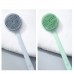 Long Handle Back Cleaning Brush Silicone Bath Brush Skin Massage Shower Scrubber