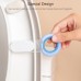 3 PCS F168801 Household Toilet Viscose Toilet Lid Lifter Remover Handle  White Grey