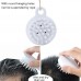 10 PCS XTS01 Silicone Soft Teeth Head Shampoo Massage Comb Shampoo Brush  White