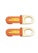 2 PCS Multifunctional Pull Ring Toilet Lid Lifter  Orange